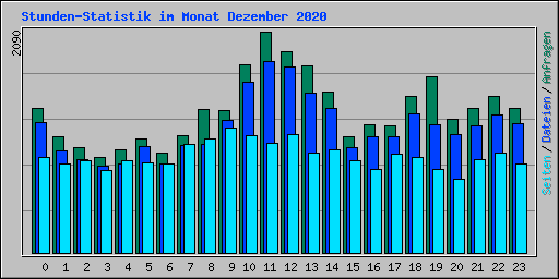 Stunden-Statistik im Monat Dezember 2020